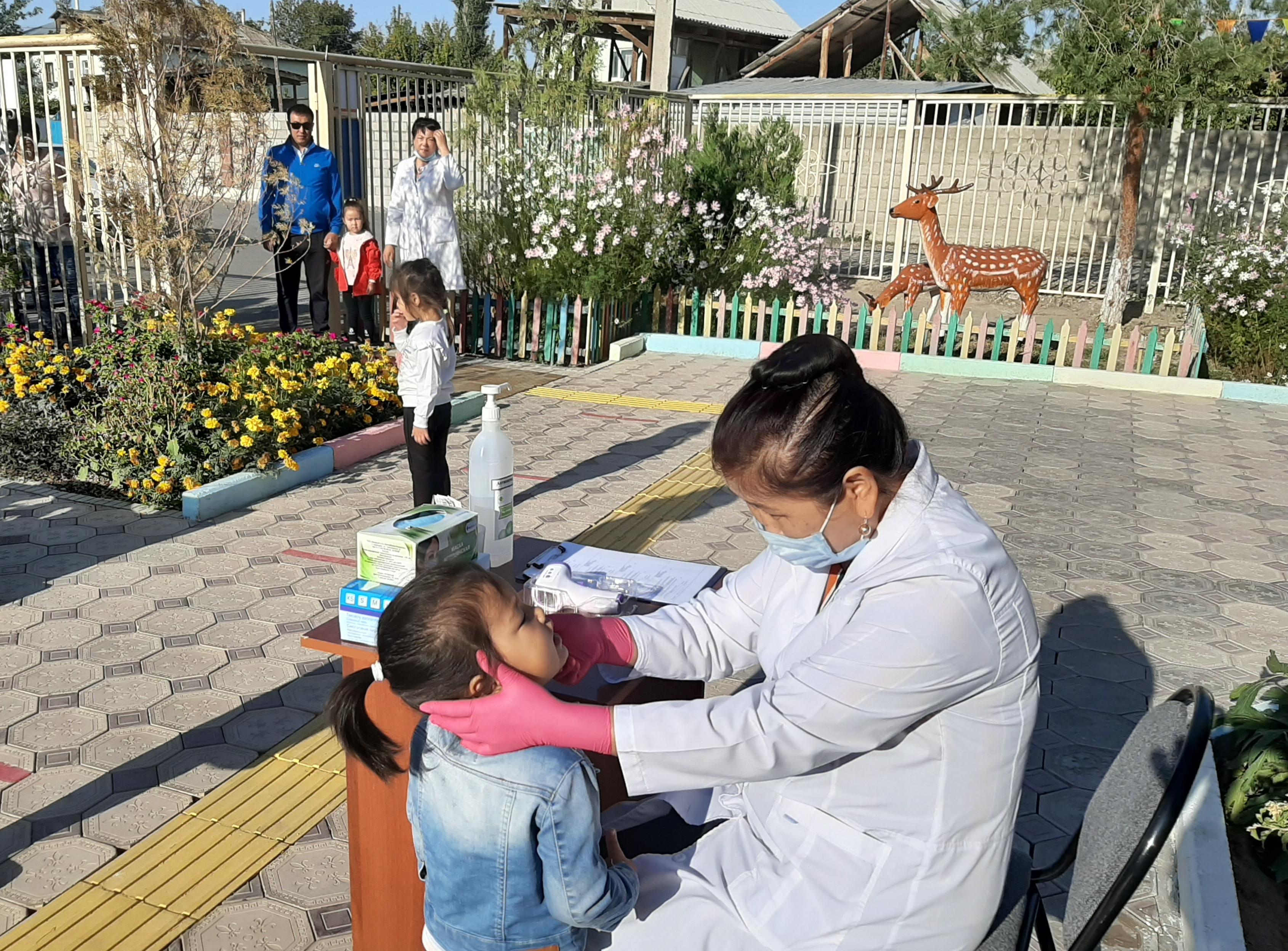 "Теремок" балабақшасында карантинге байланысты  кезекші топтардың ашылу жағдайы