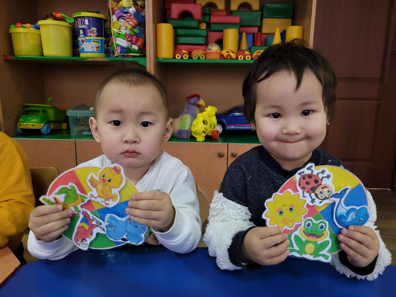 «Түсі бойынша жануарларды орналастыр» ойыны